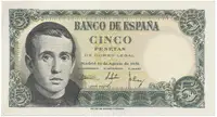 Španělsko, 5 Pesetas / 1951, P.140
