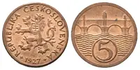 5 Haléř 1927