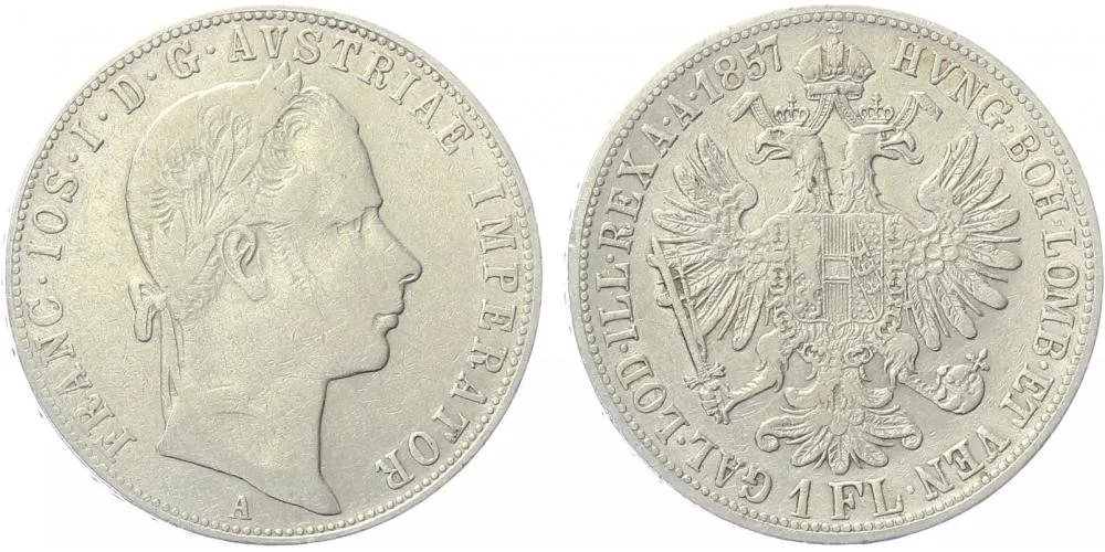 Rakouská a spolková měna, 1857 - 1892 — 1