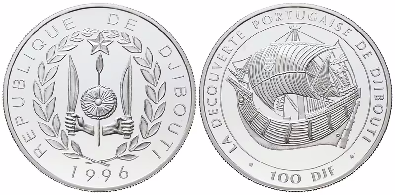 Djibouti, 100 Franků 1996 -	Carrack