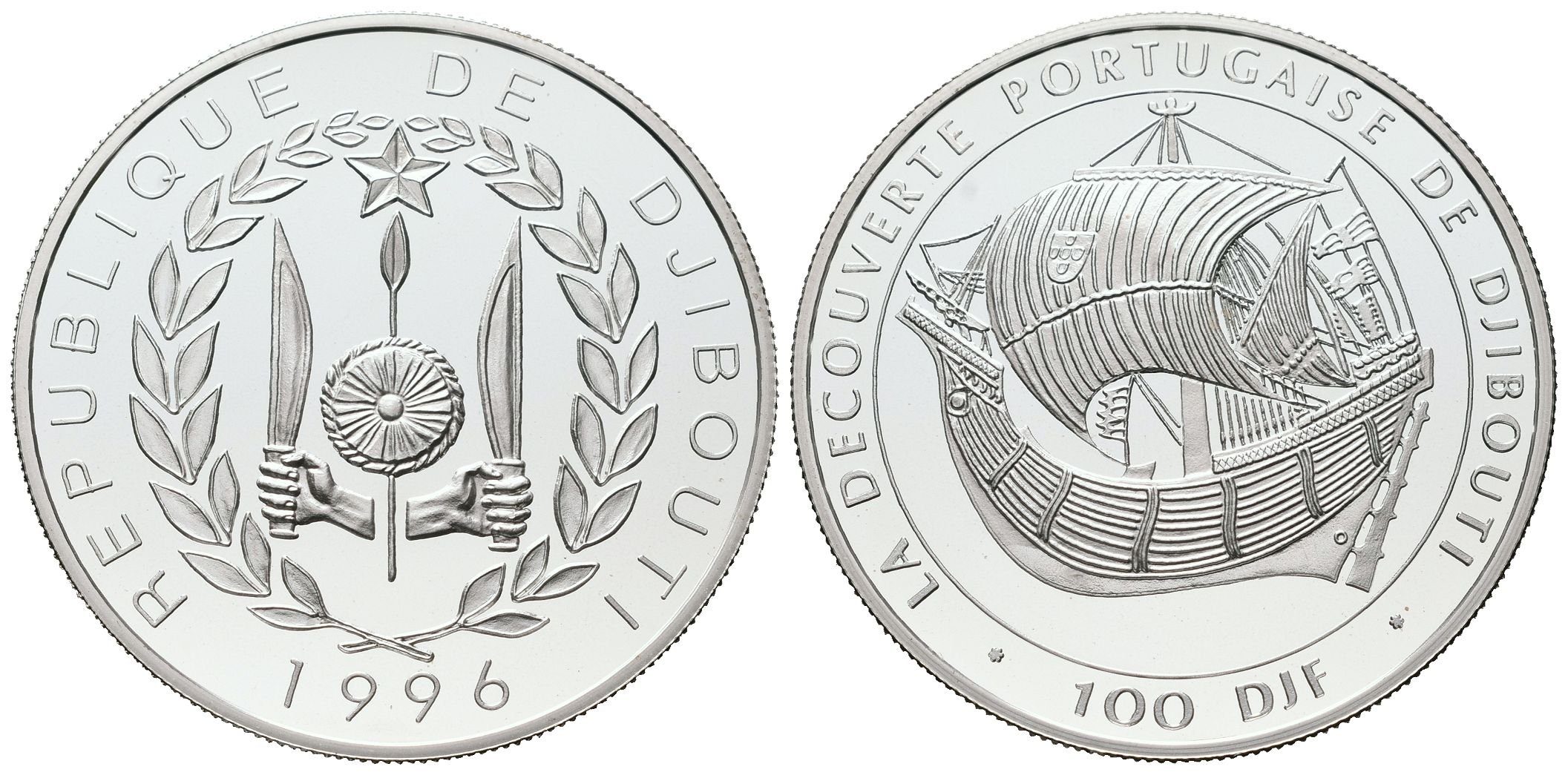 Djibouti, 100 Franků 1996 -	Carrack