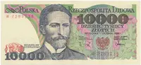 Polsko, 10.000 Zlotych 1988, P.151b