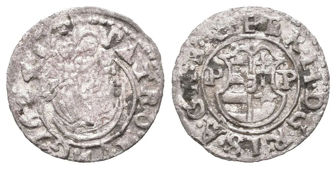 Denár 1624 PP, Bratislava, Husz.1207, oxidace_R! — 1