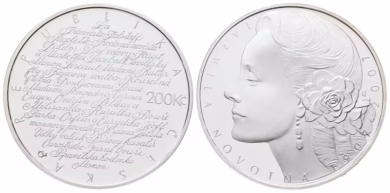 200 Kč 2007 - Jarmila Novotná, PROOF