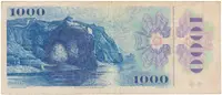 Československo, 1000 Koruna 1985, první série C 01,Hej.106aC - fotografie 2