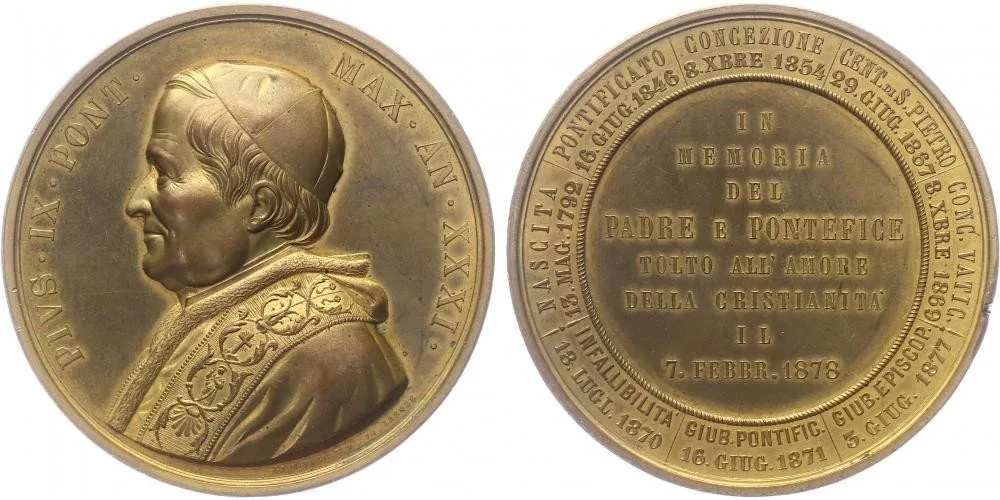 Vatikán, Pius IX., 1846 - 1878 — 1