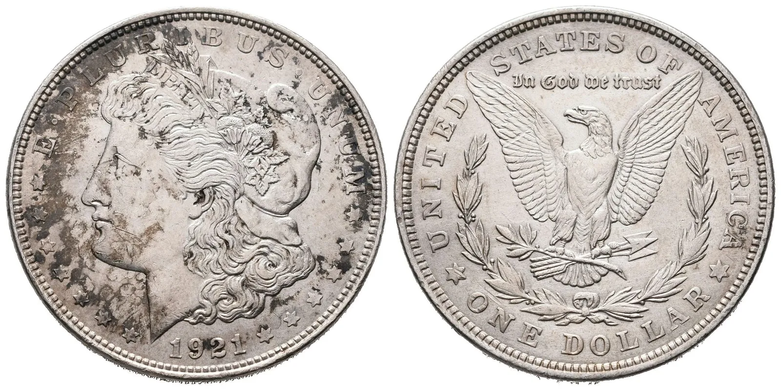 1 Dollar 1921 - Morgan, Ag 0,900 (26,73 g)