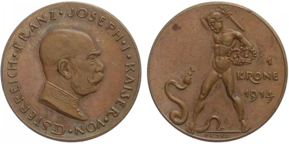 Korunová měna, 1892 - 1918 — 1