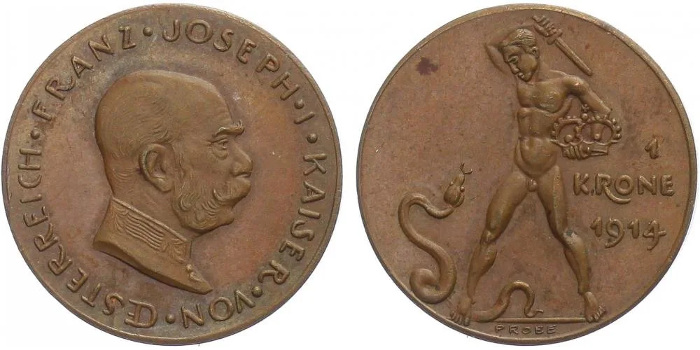 Korunová měna, 1892 - 1918 — 1