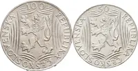 100 Kčs 1949 a 50 Kčs 1949 - J. V. Stalin_2 ks — 2