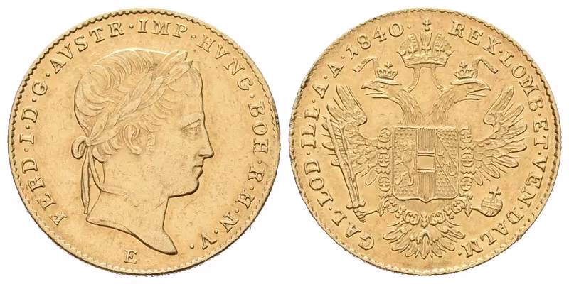 Ferdinand V., Dukát 1840 A, Vídeň