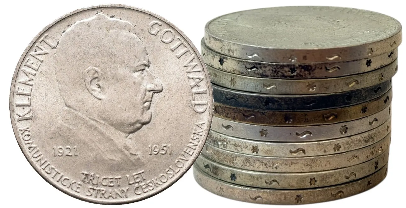 Soubor mincí - 100 Koruna 1951 - Klement Gottwald