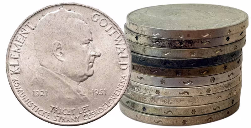 Soubor mincí - 100 Koruna 1951 - Klement Gottwald