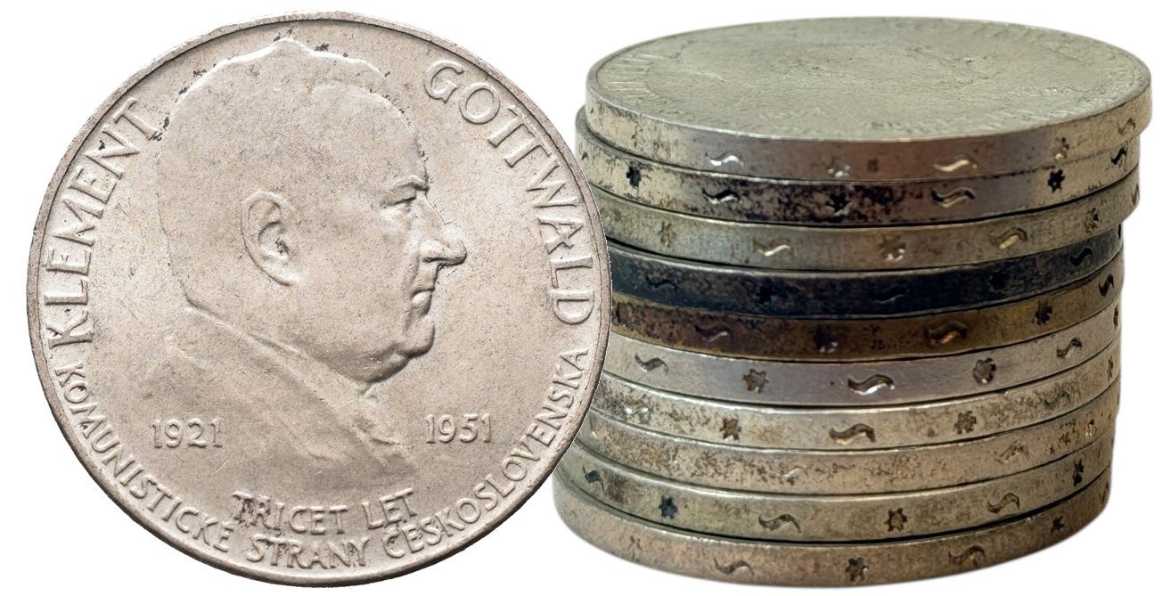 Soubor mincí - 100 Koruna 1951 - Klement Gottwald