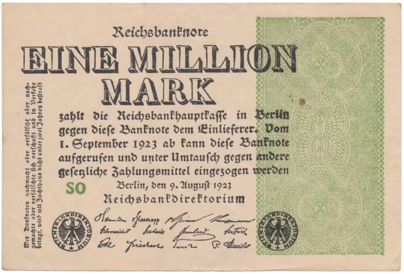 Německo, 1 Million Mark 1923, Ro.101c