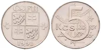 5 Koruna 1991 - Kremnica