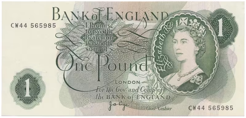 Velká Británie, 1 Pound (1970~1977), Page, P.374g