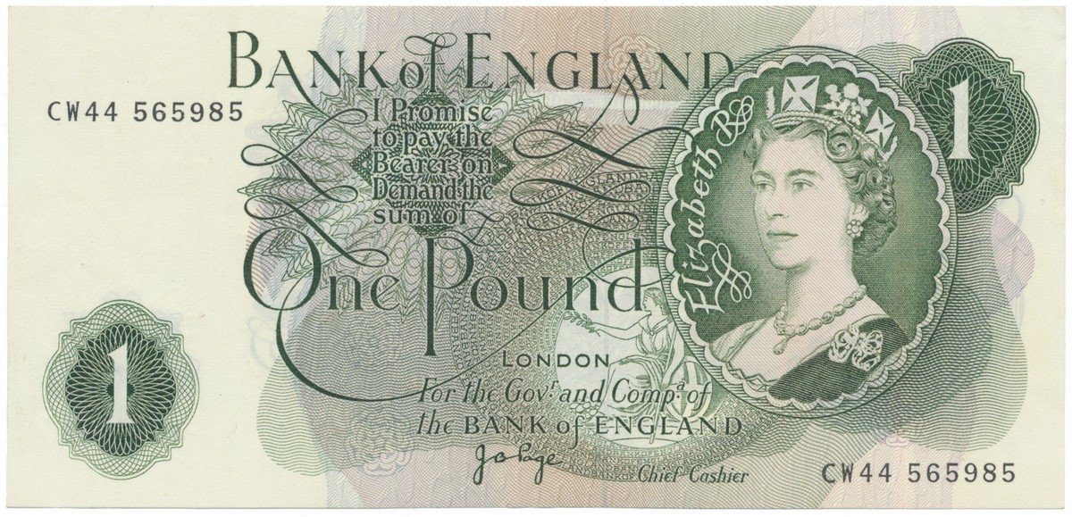Velká Británie, 1 Pound (1970~1977), Page, P.374g