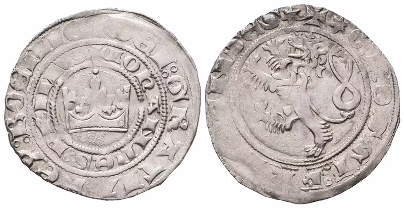 Jan Lucemburský, Pražský groš, Castelin 1