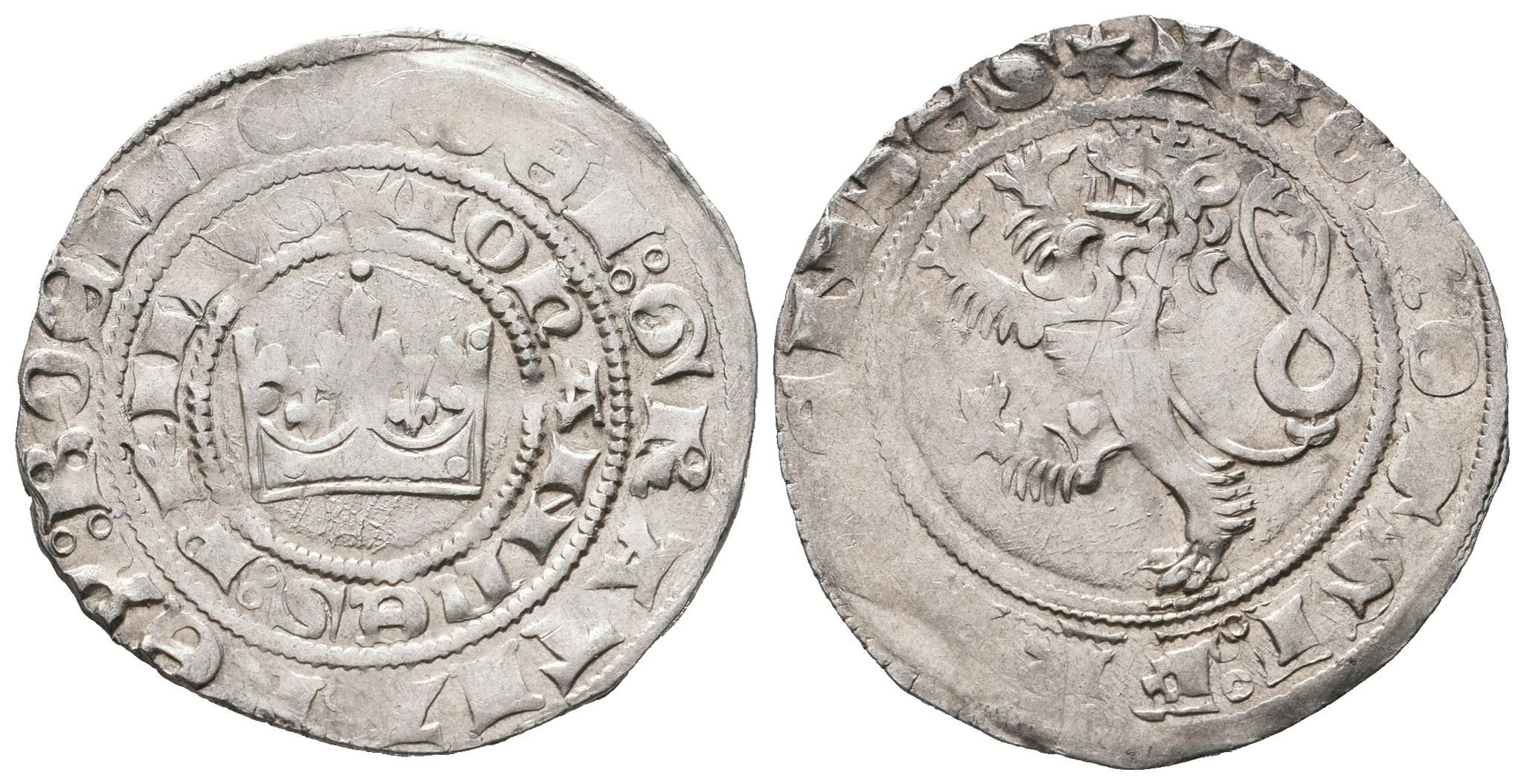 Jan Lucemburský, Pražský groš, Castelin 1