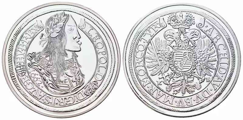 Replika - Historický 1/2 tolar - Leopold I. 1662