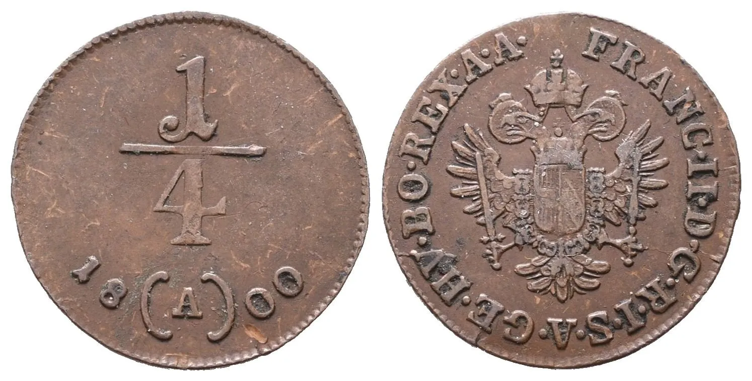 František II., 1/4 Krejcar 1800 A