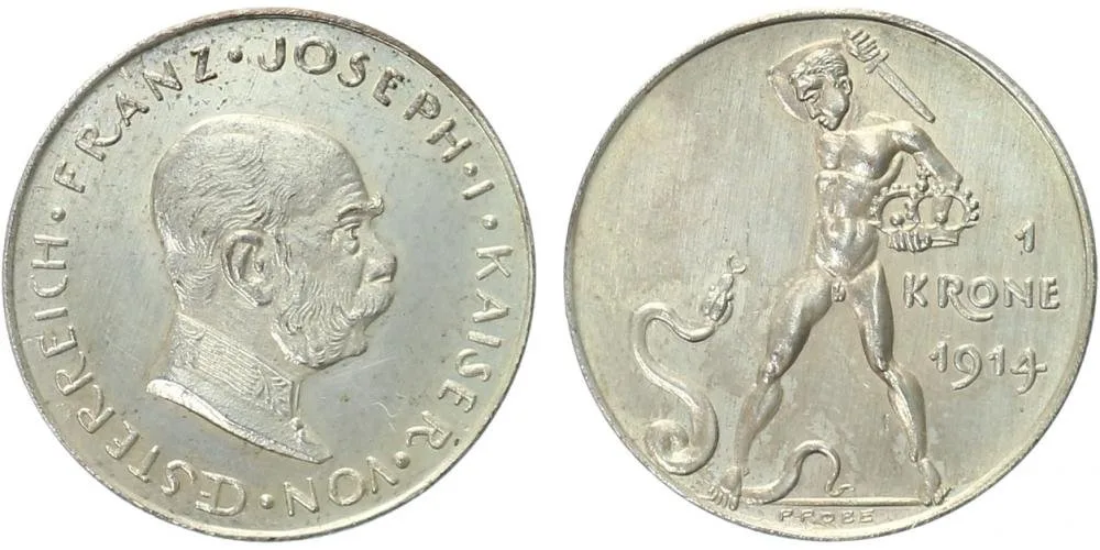 Korunová měna, 1892 - 1918 — 1