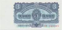Československo, 3 Koruna 1961, série TE, Hej.98a