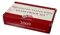 USA, Sada stříbrných mincí a pamětních mincí 2009