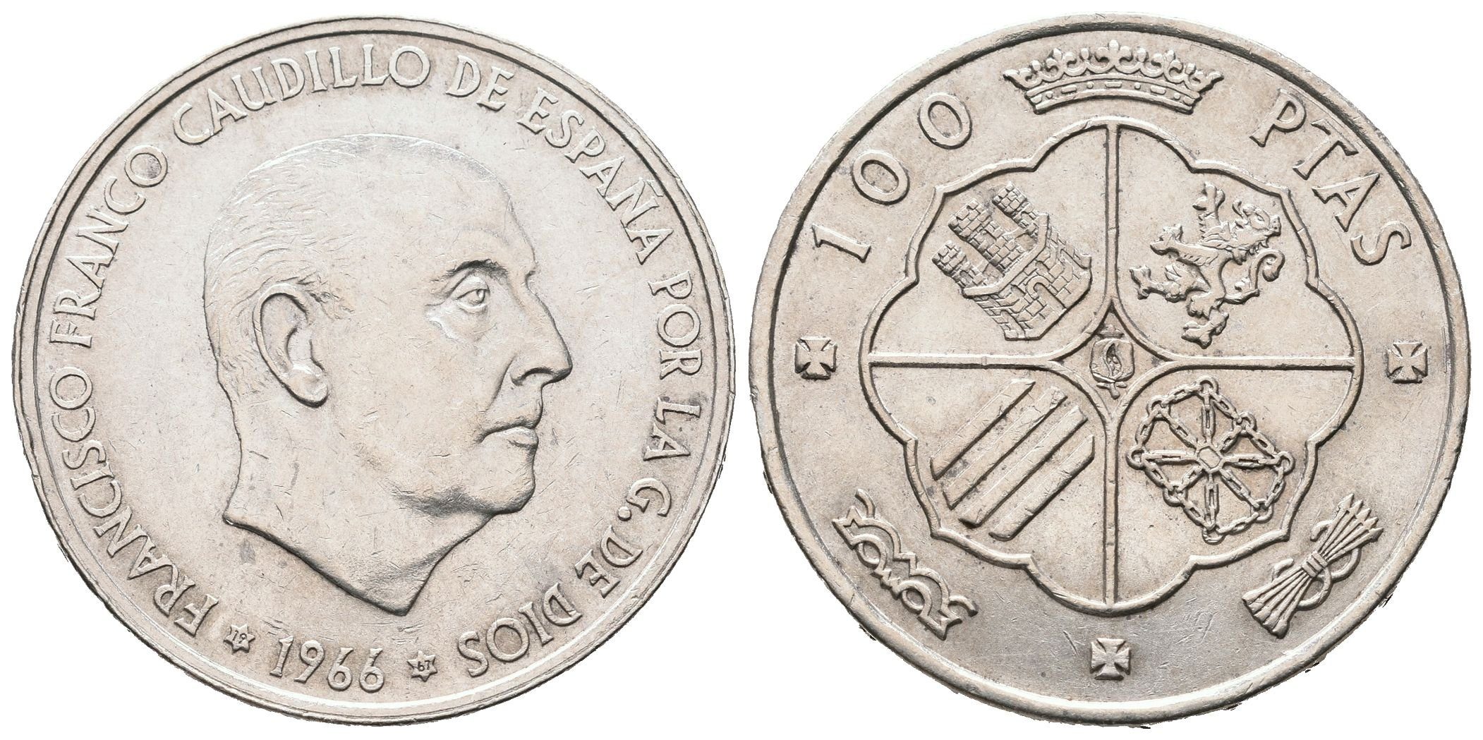 Španělsko, 100 Pesetas 1966