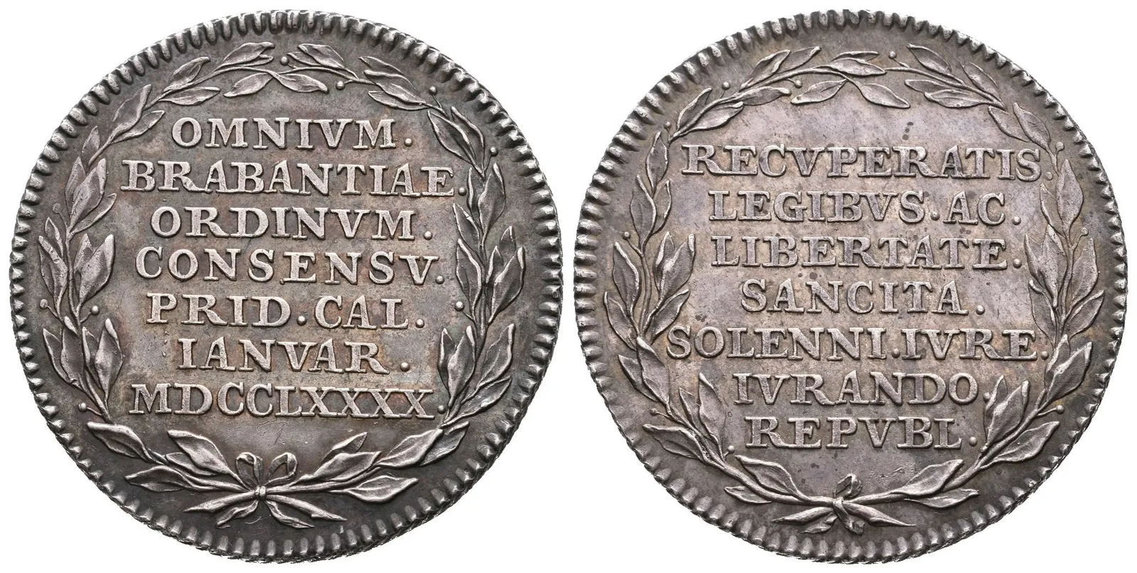 AR Medaile 1790 - Na památku Brabantské revoluce a vítězství stavů. — 1