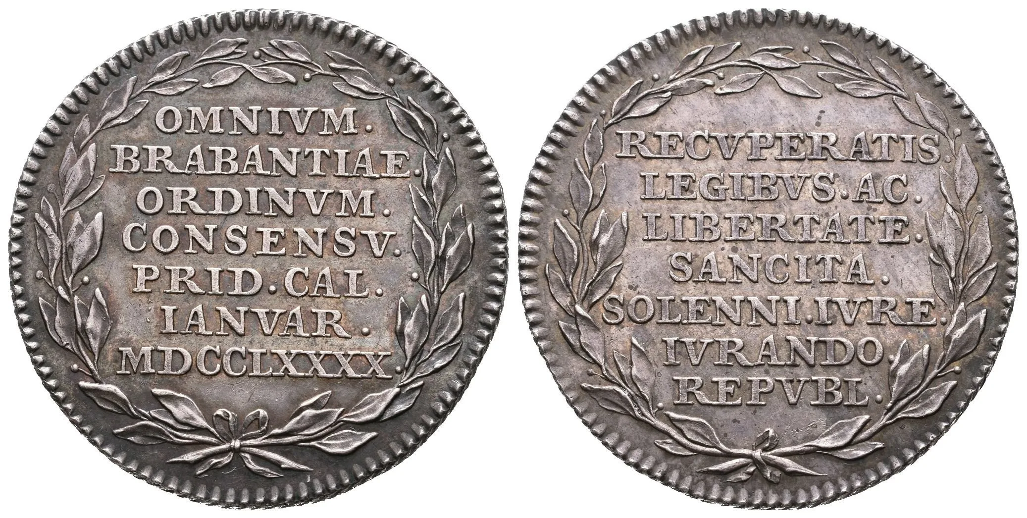 AR Medaile 1790 - Na památku Brabantské revoluce a vítězství stavů. — 1