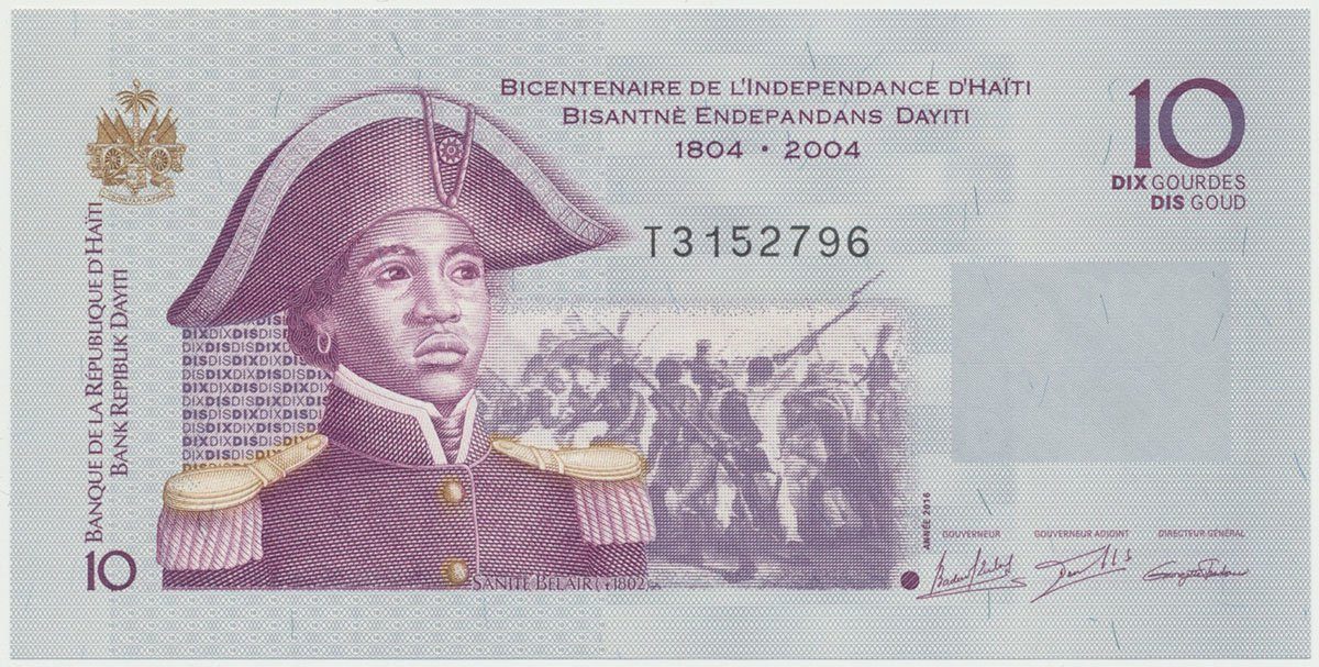 Haiti, 10 Gourdes 2016, P.272f