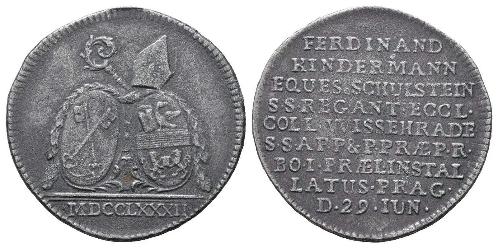 Praha - Vyšehrad, Ferdinand rytíř Kindermann von Schulstein, 1782 - 1801 — 1