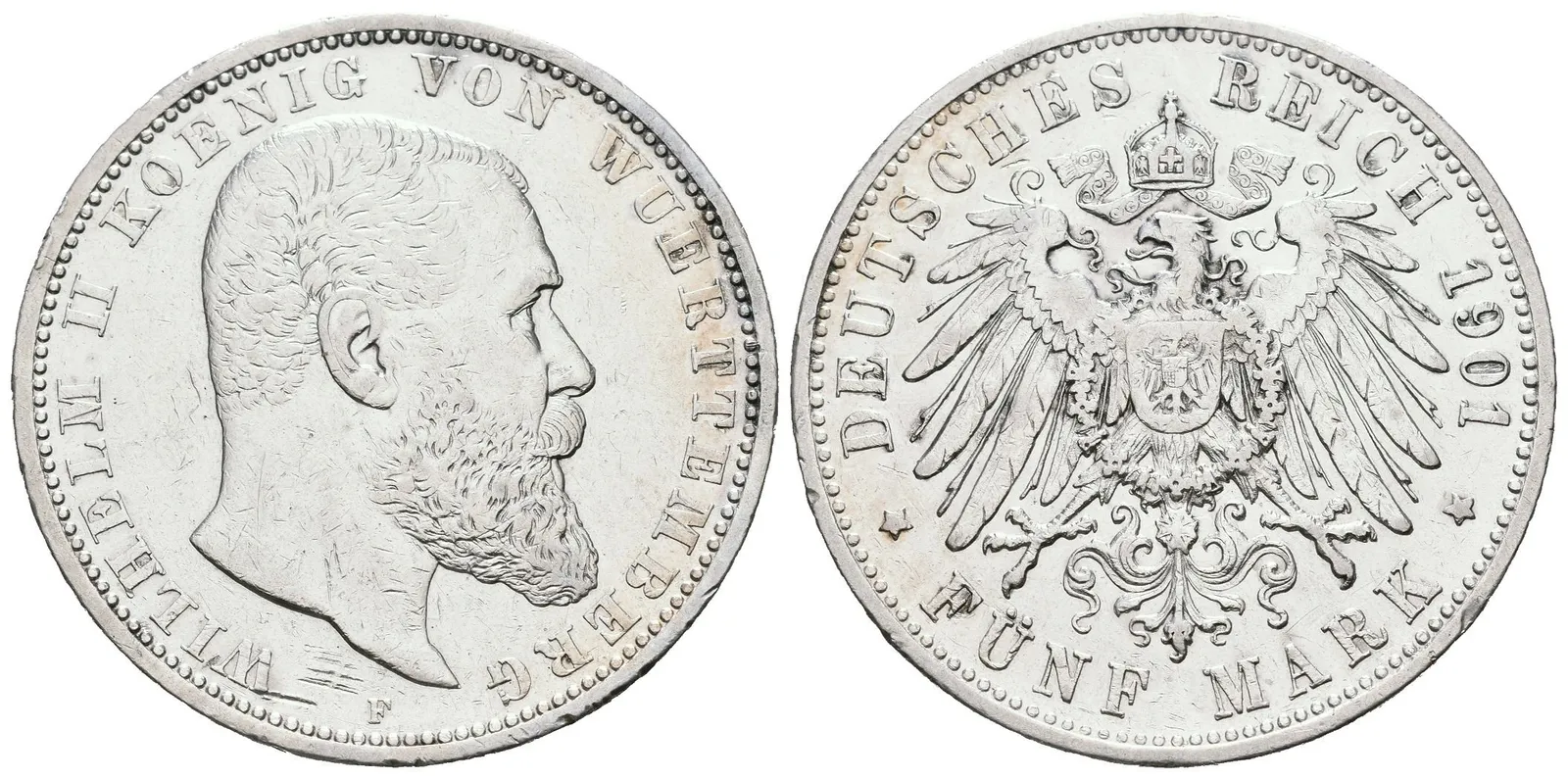 Württembersko, 5 Marka 1901