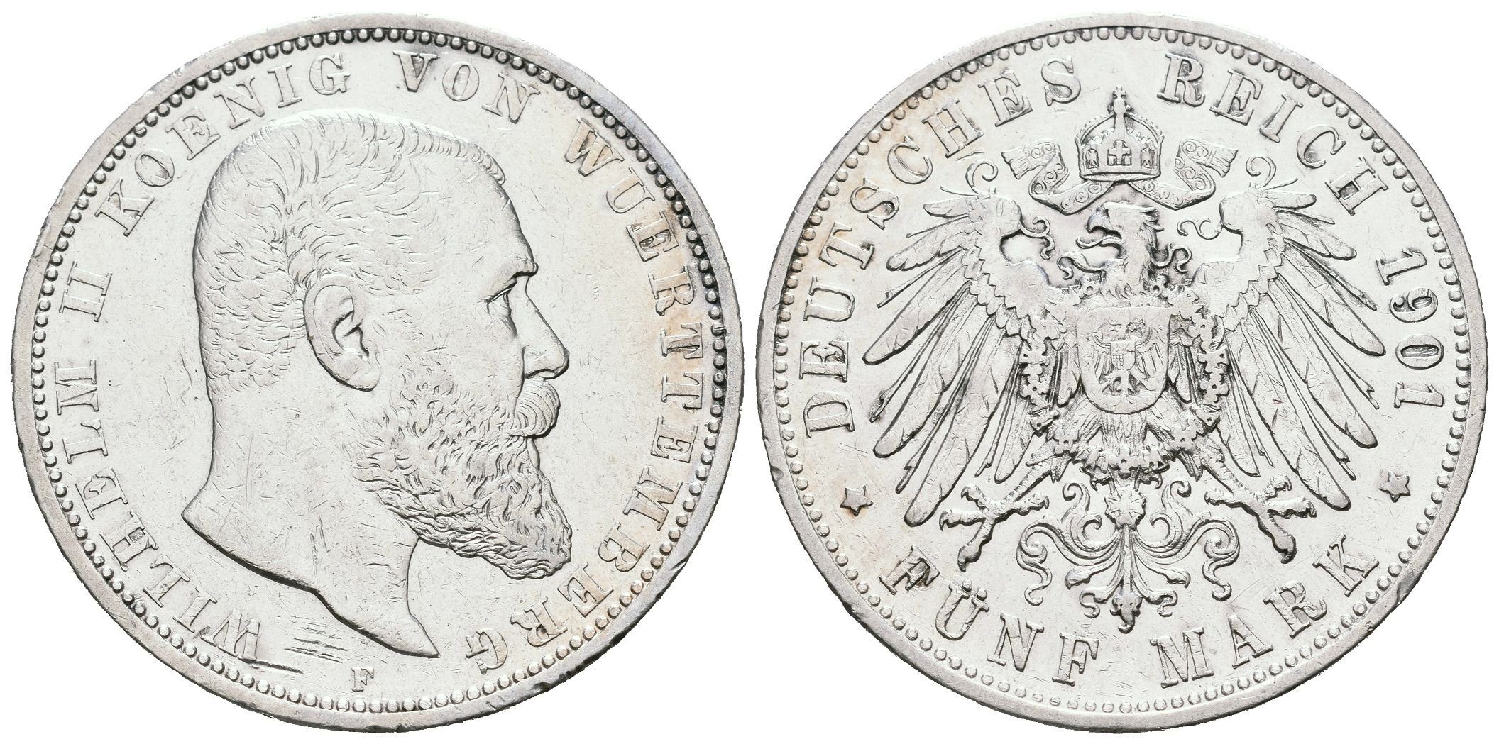 Württembersko, 5 Marka 1901