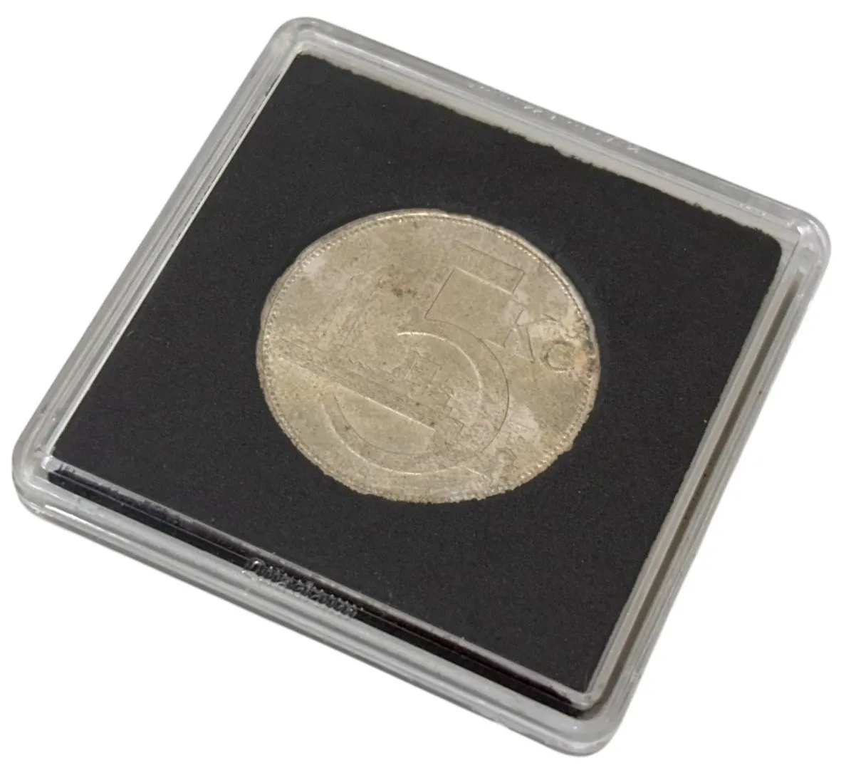30 mm - Plastová kapsle/bublinka na mince QUADRUM - 1 kus
