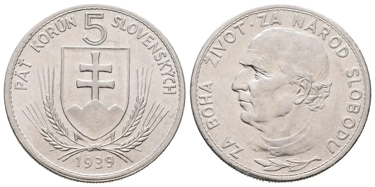 5 Koruna 1939 varianta