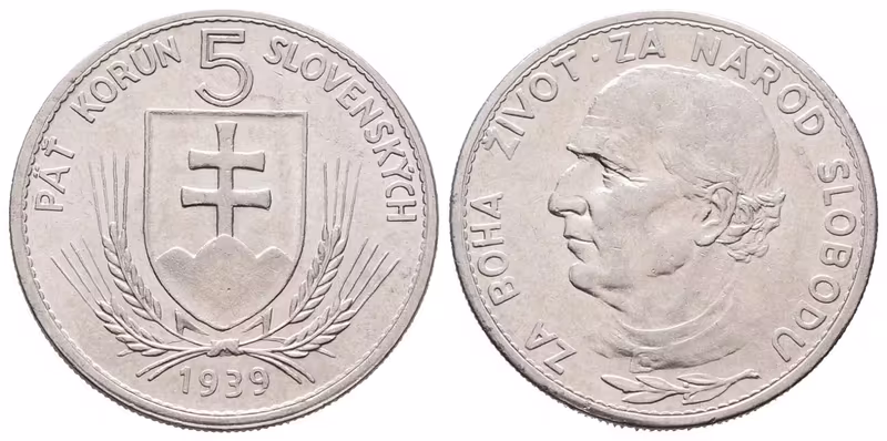 5 Koruna 1939 varianta