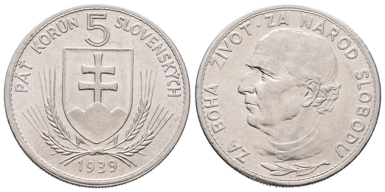 5 Koruna 1939 varianta