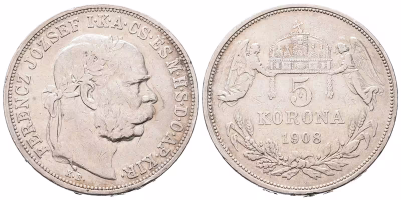 5 Koruna 1908 KB