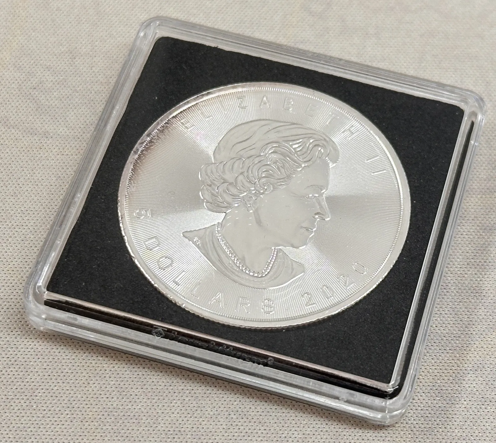 37 mm - Plastová kapsle/bublinka na mince QUADRUM - 1 kus