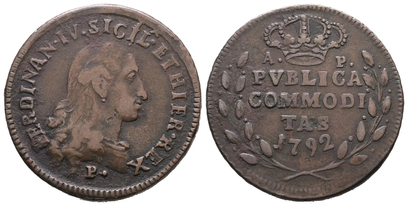 Itálie - Neapol, 3 Tornesi 1792