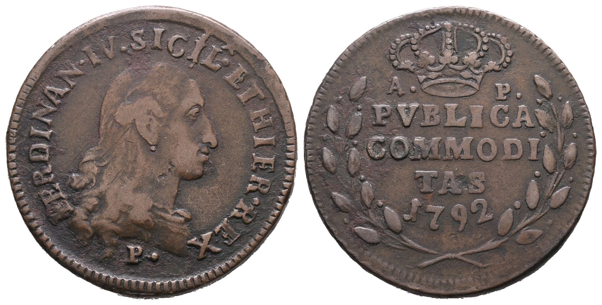 Itálie - Neapol, 3 Tornesi 1792