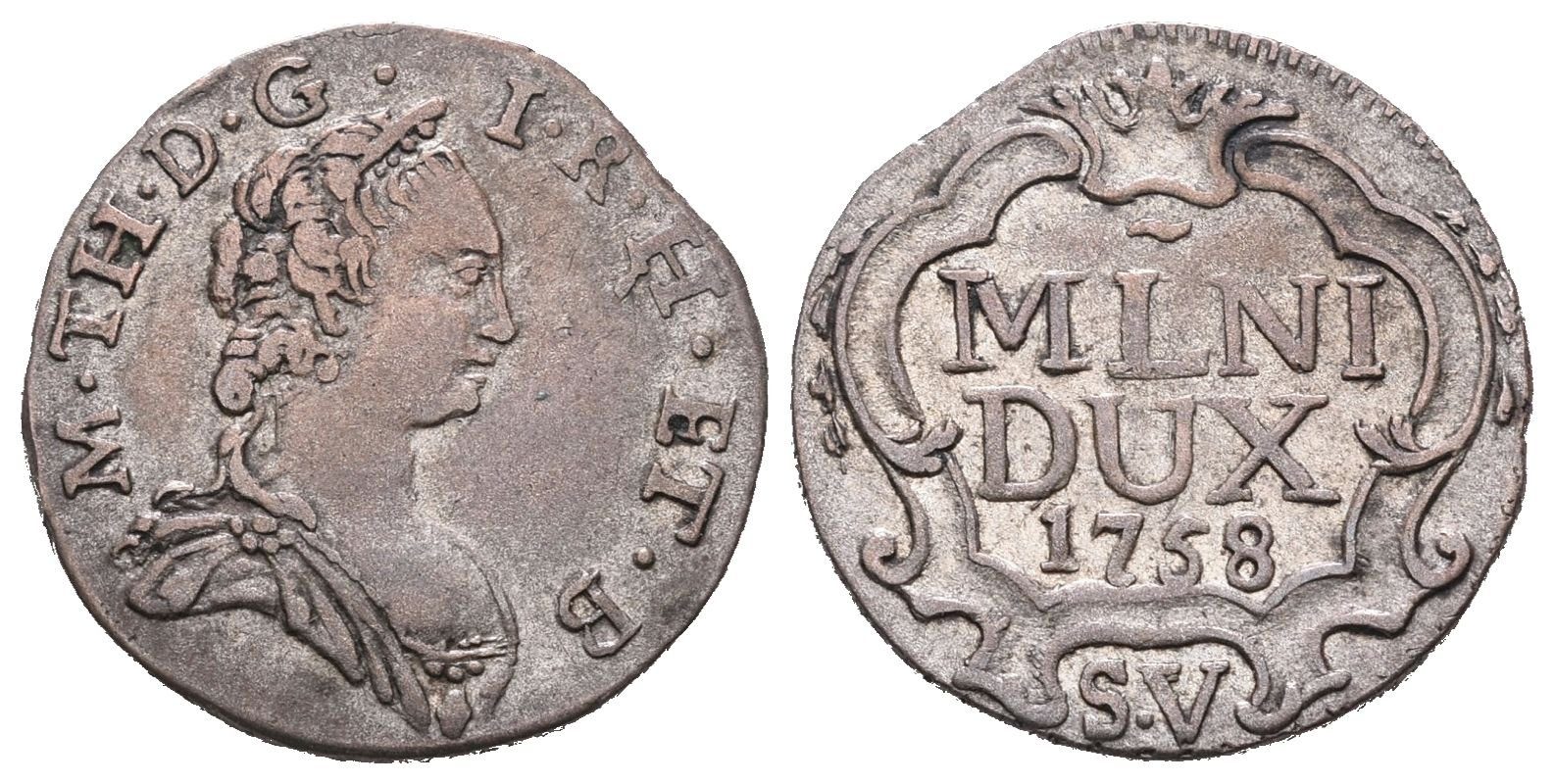 Marie Terezie, 5 Soldi 1758 SV