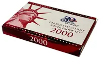 USA, Sada stříbrných mincí 2000
