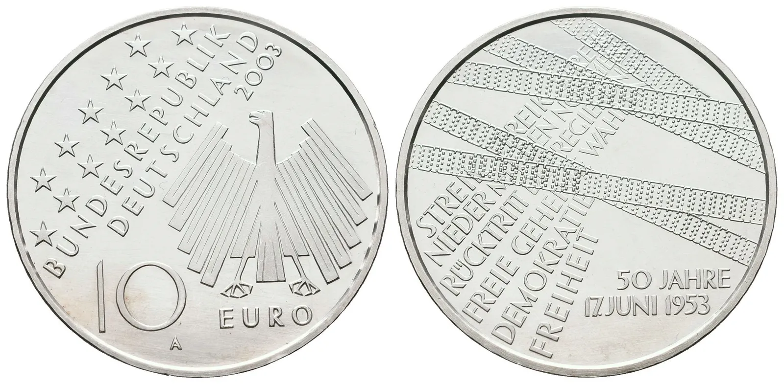 SRN, 10 Euro 2003 - Povstání v DDR