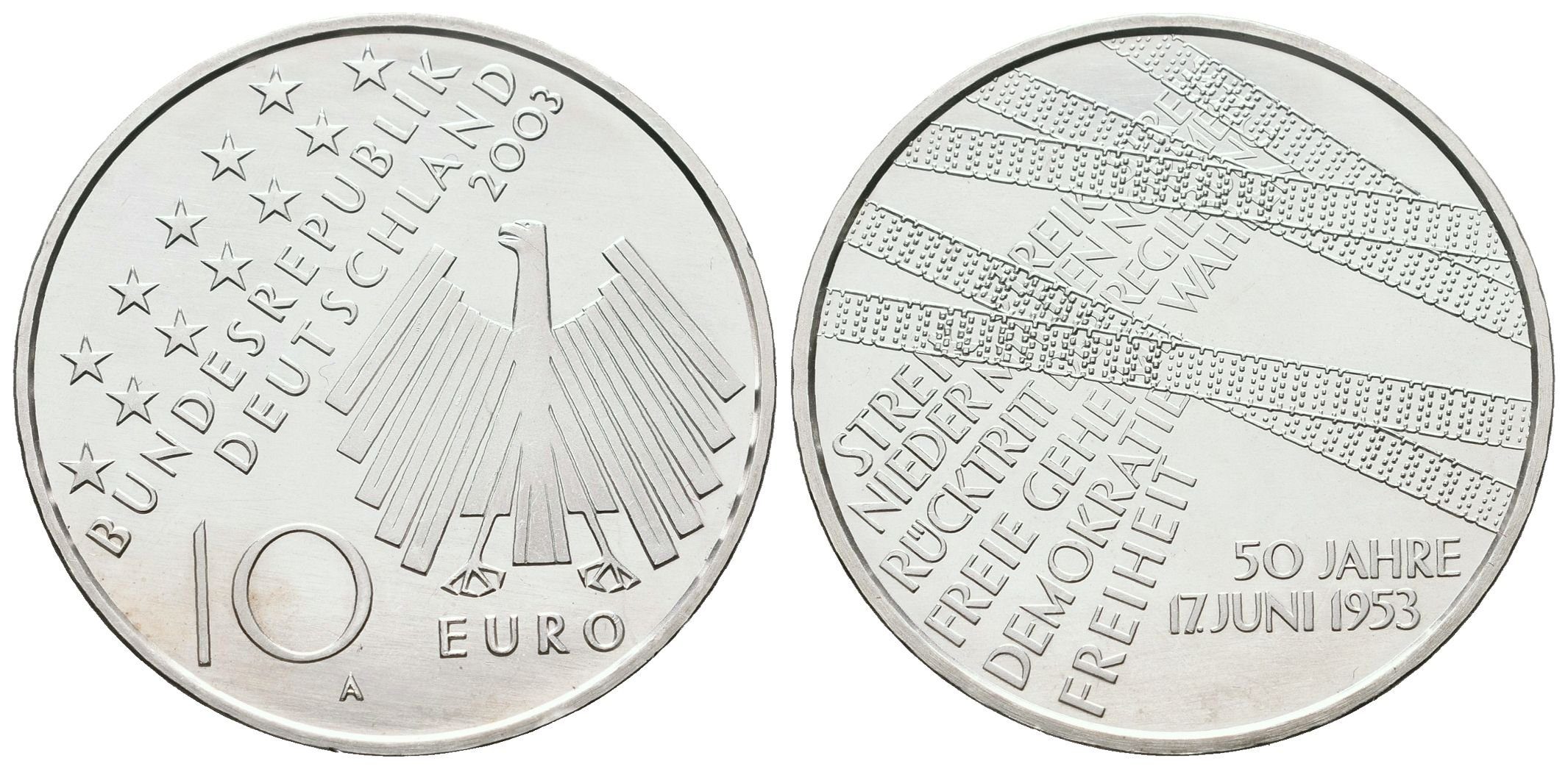 SRN, 10 Euro 2003 - Povstání v DDR