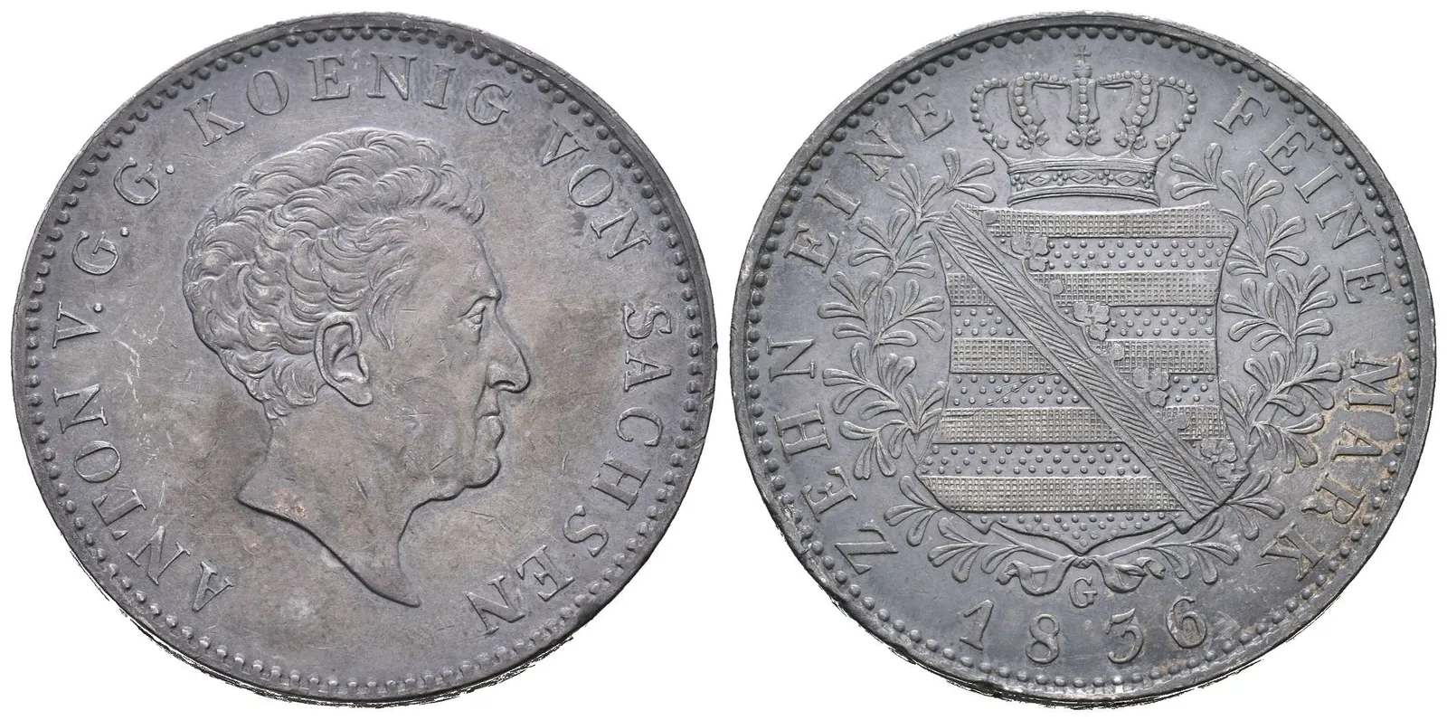Sasko, Tolar 1836
