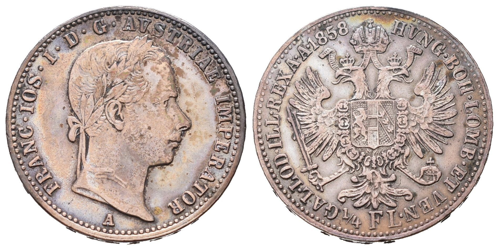 1/4 Zlatník 1858 A